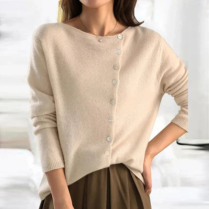 Anila – Maglia Elegante da Donna a Maniche Lunghe Crema