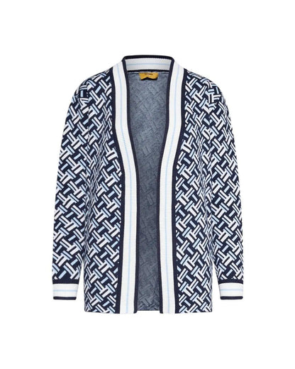 Anita - Cardigan elegante BLUE NAVY in maglia morbida