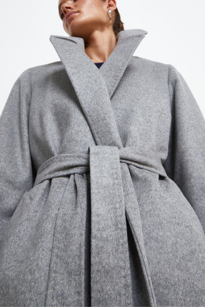 Annalisa - Cappotto lungo in lana ecashmere PEARL 3