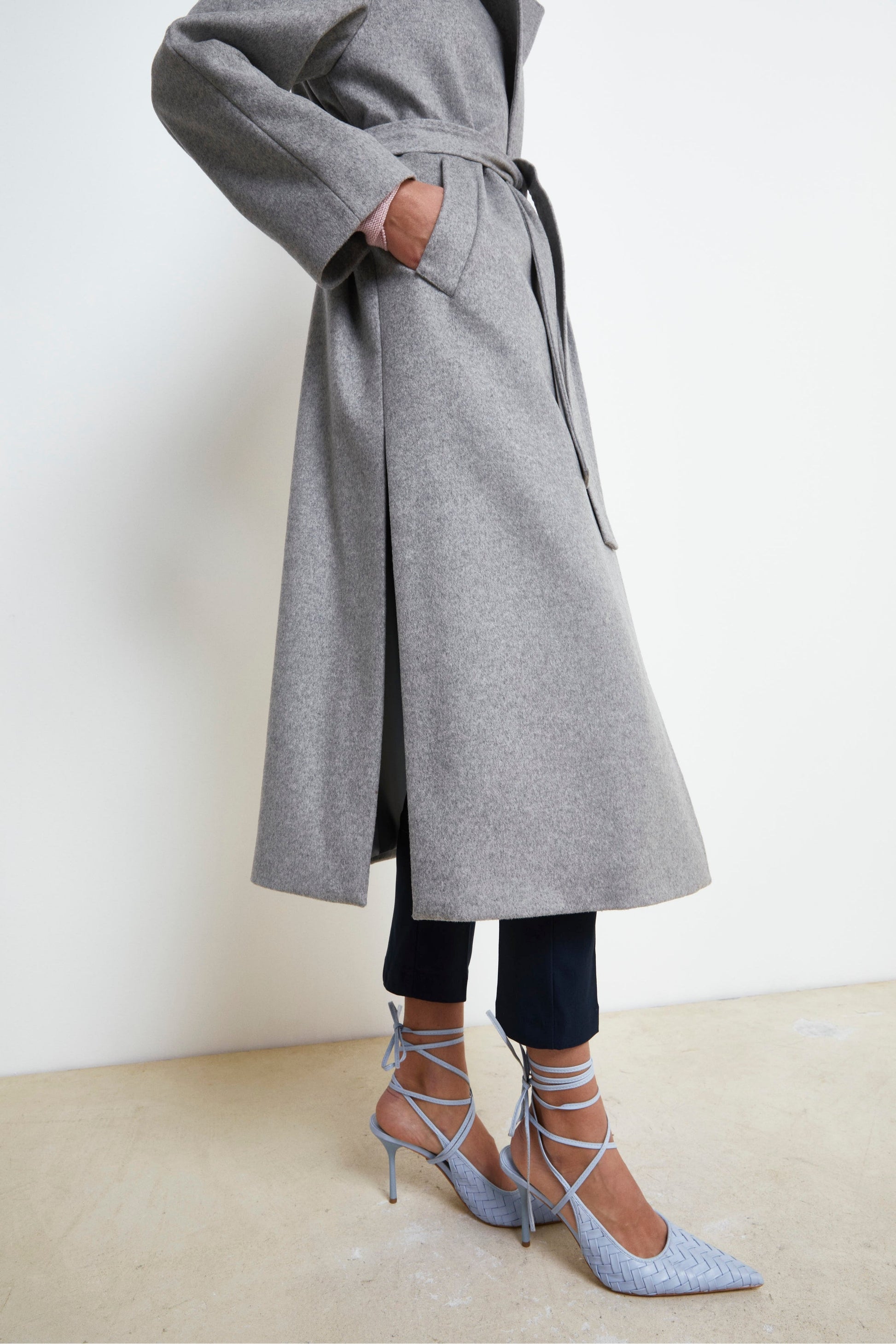 Annalisa - Cappotto lungo in lana ecashmere PEARL 4