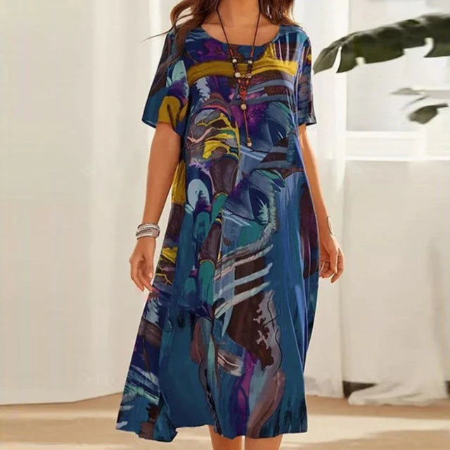 Annarosa - Comodo abito a tunica Blu