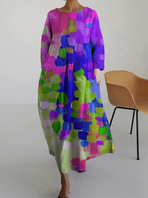 Antonella - Abito floreale in cotone Stile D
