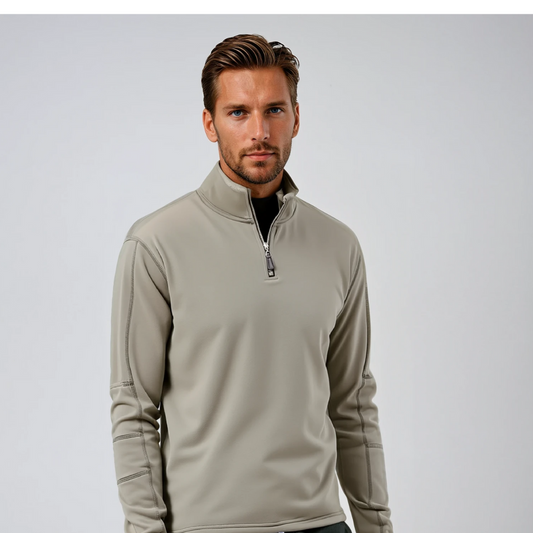 Italo - Felpa Uomo con Zip Casual