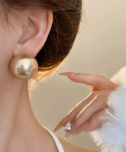 Luce - Orecchini a Lobo Perla Champagne Art Donna