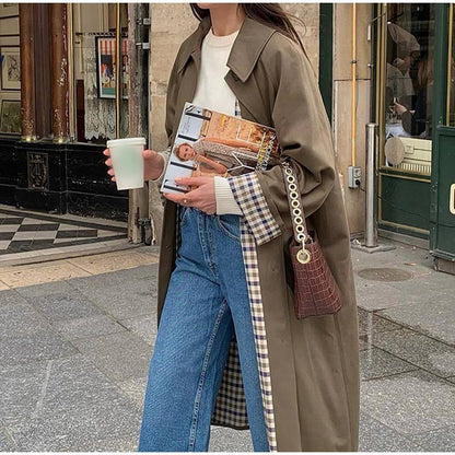 Assunta - Trench lungo elegante per donna Cachi