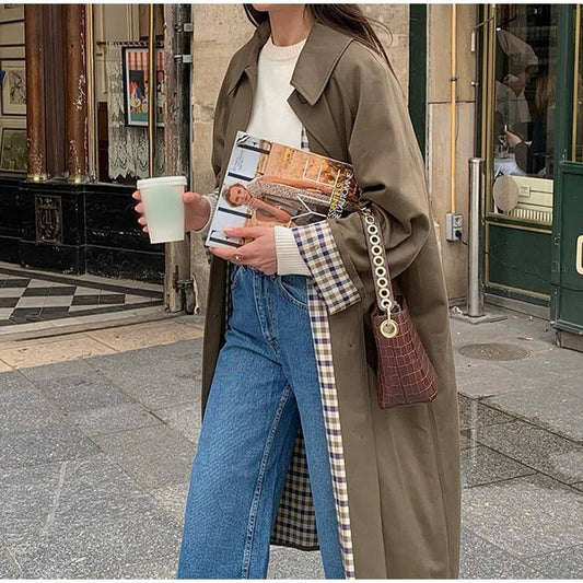 Assunta - Trench lungo elegante per donna Cachi