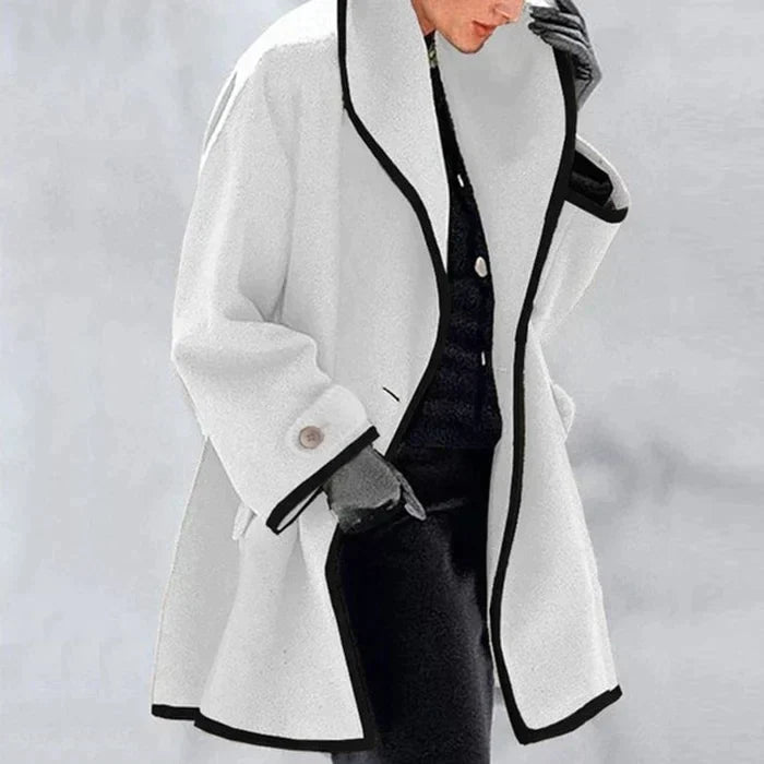 Aurora - Cappotto elegante in lana da donna Bianco