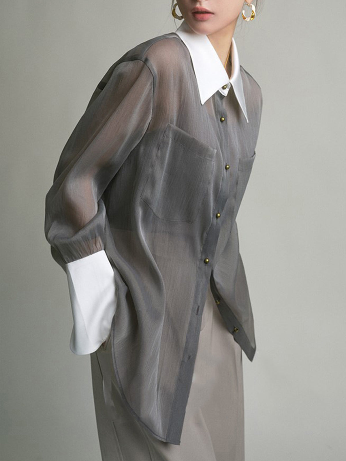 Gina - Camicia Donna Elegante con Top Coordinato