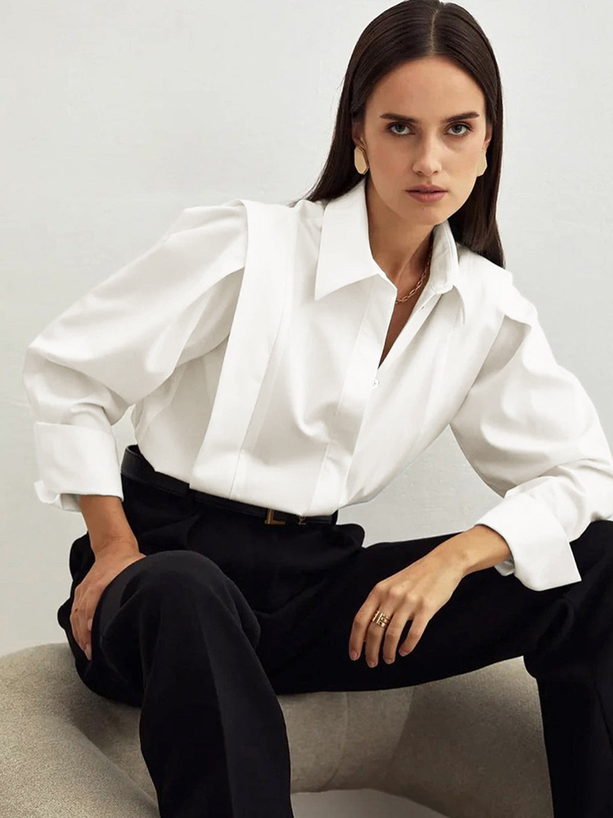 Franca - Camicia Donna Oversize Elegante Moderna