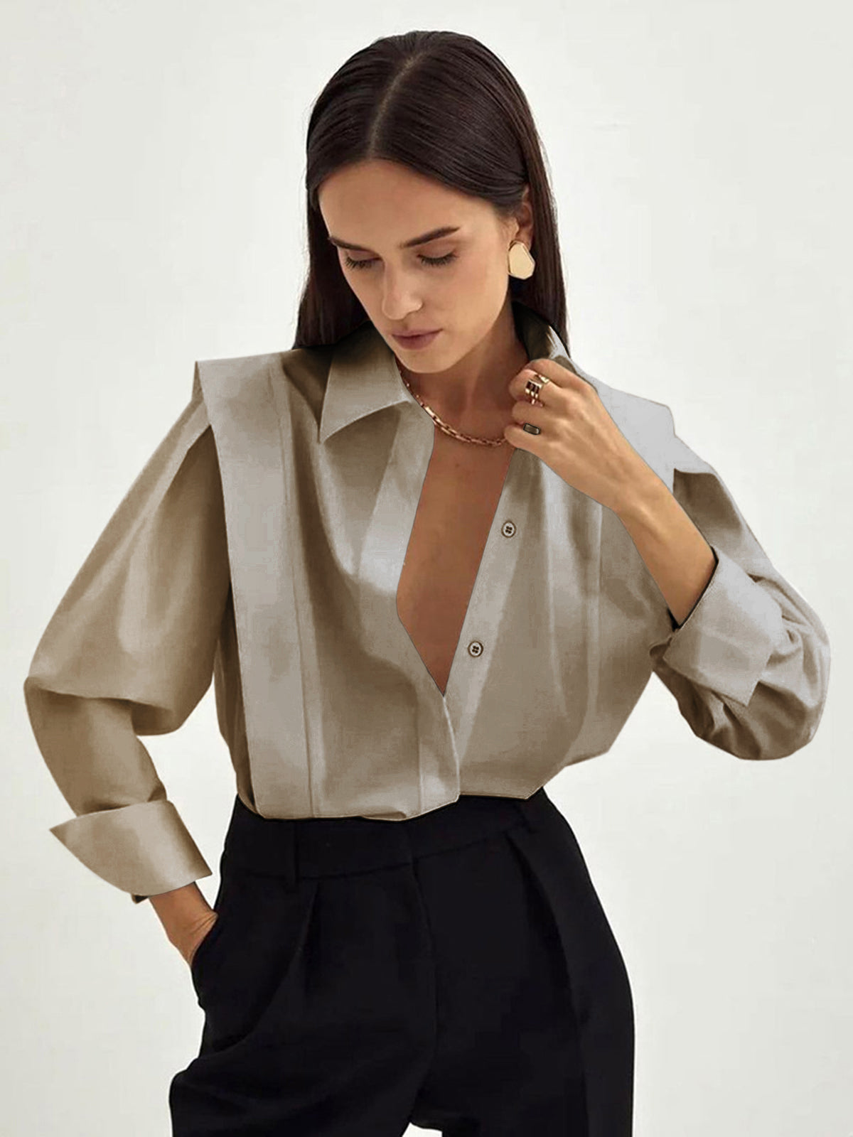 Franca - Camicia Donna Oversize Elegante Moderna