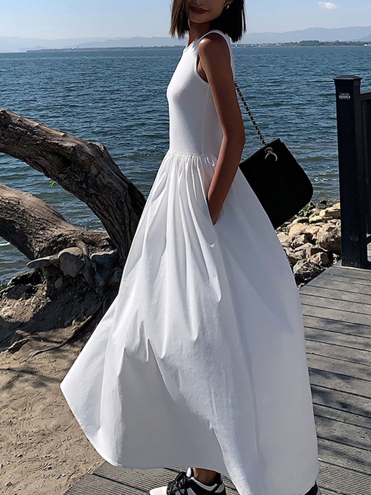 Fulvia - Abito Lungo Donna Elegante Moderno