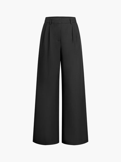 Gemma - Pantaloni Donna Gamba Larga Eleganti