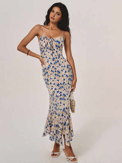 Filomena - Abito Lungo Floreale Donna Elegante