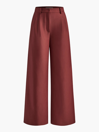Gemma - Pantaloni Donna Gamba Larga Eleganti