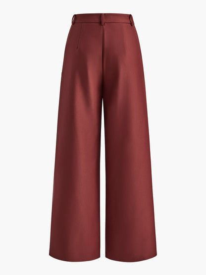 Gemma - Pantaloni Donna Gamba Larga Eleganti