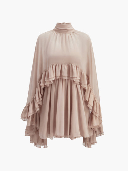 Fabiana - Abito Donna Elegante Volant Raffinato