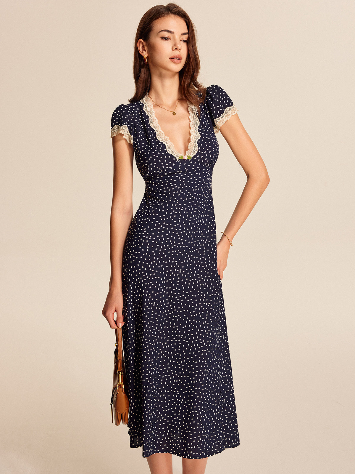 Evelina - Abito Donna Elegante Pizzo Raffinato