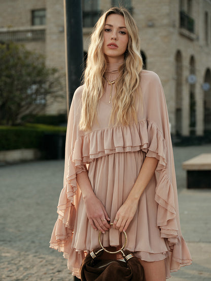 Fabiana - Abito Donna Elegante Volant Raffinato