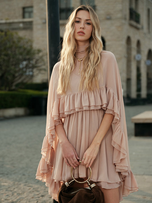 Fabiana - Abito Donna Elegante Volant Raffinato