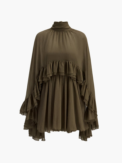 Fabiana - Abito Donna Elegante Volant Raffinato