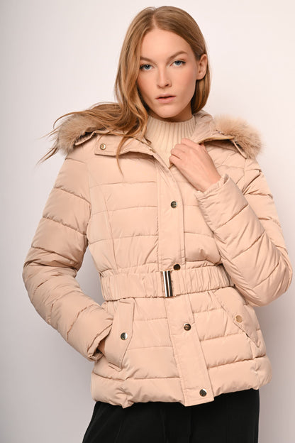 Ursel – Piumino Corto Con Cappuccio Morbido