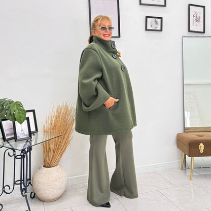 Tesandra - Giacca Donna Elegante con Bottoni Moderna