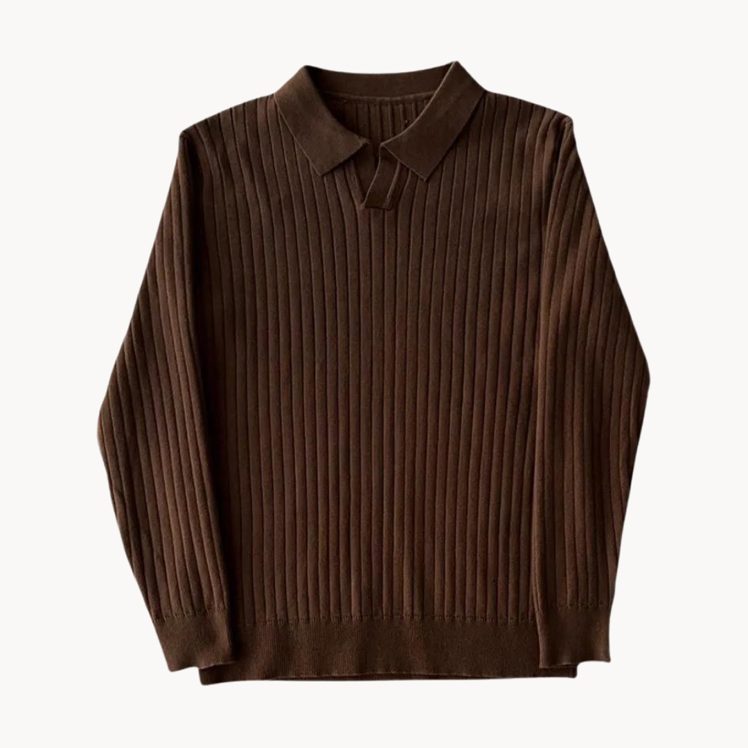 Gerardo – Maglia A Maniche Lunghe Con Scollo Aperto Autunnale