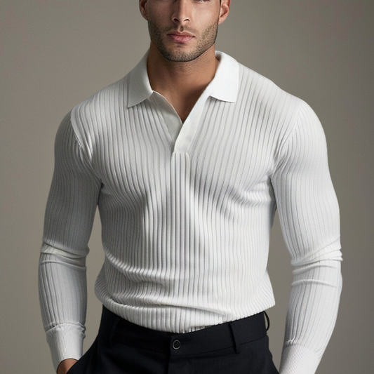 Gerardo – Maglia A Maniche Lunghe Con Scollo Aperto Autunnale