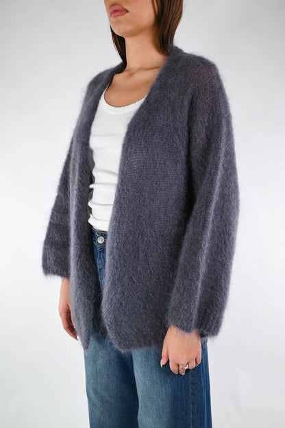 Prisca - Cardigan Over Kid Mohair Donna Morbido