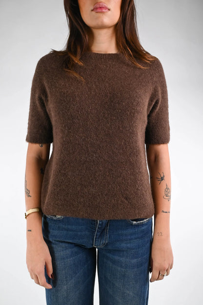 Paolita - Maglia Baby Alpaca Manica Corta Elegante