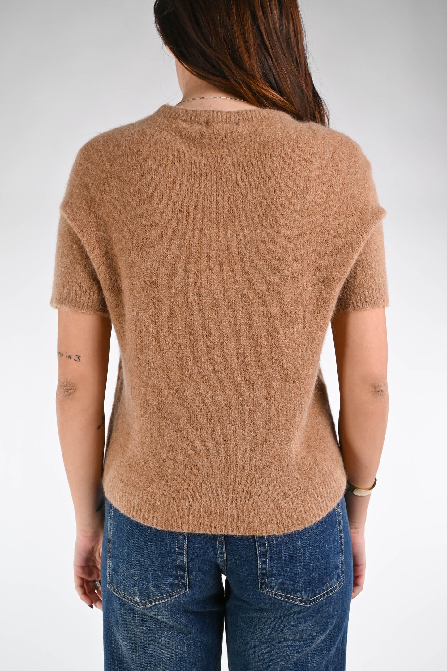 Paolita - Maglia Baby Alpaca Manica Corta Elegante