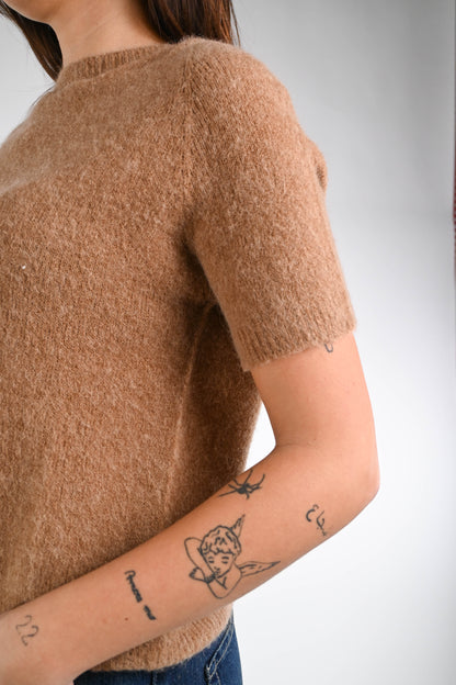 Paolita - Maglia Baby Alpaca Manica Corta Elegante