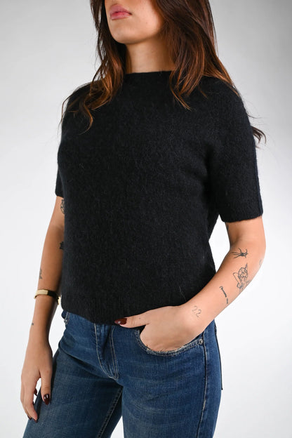 Paolita - Maglia Baby Alpaca Manica Corta Elegante