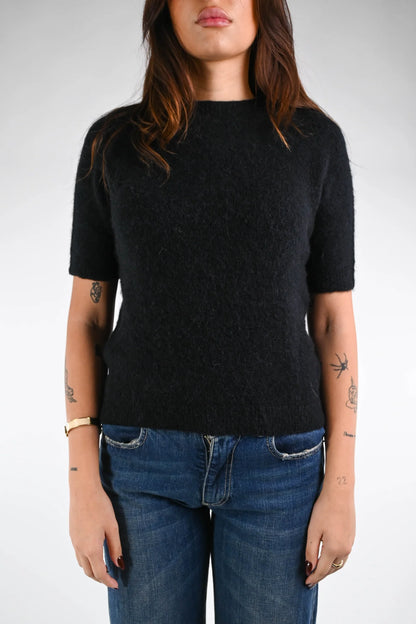 Paolita - Maglia Baby Alpaca Manica Corta Elegante