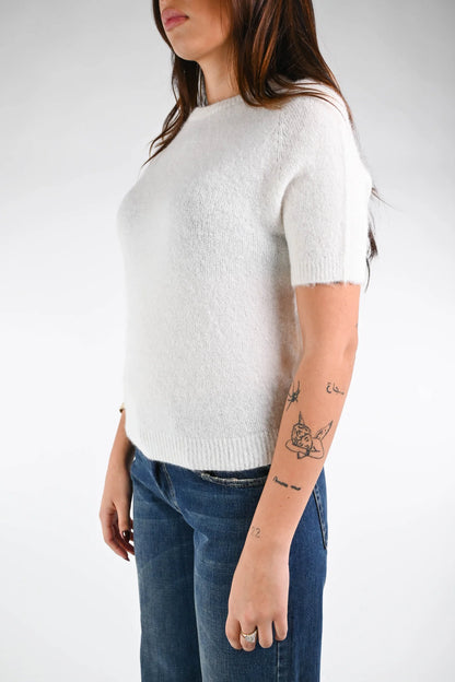 Paolita - Maglia Baby Alpaca Manica Corta Elegante