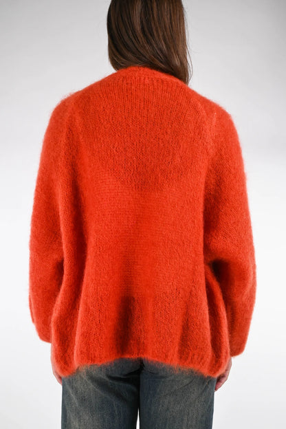 Prisca - Cardigan Over Kid Mohair Donna Morbido
