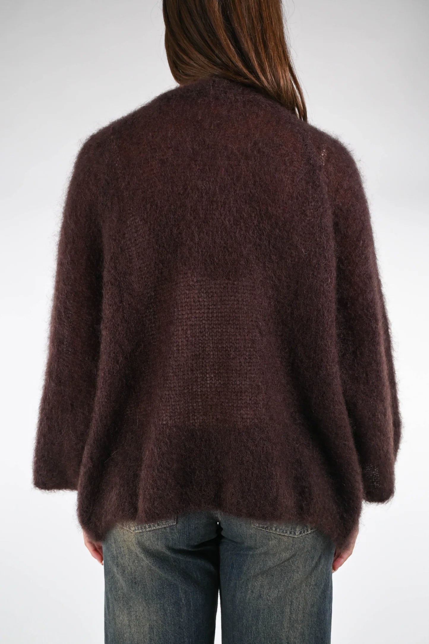 Prisca - Cardigan Over Kid Mohair Donna Morbido