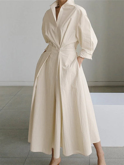Barbara - Lussuoso abito estivo Beige