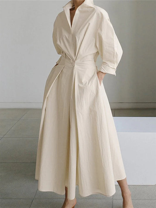 Barbara - Lussuoso abito estivo Beige