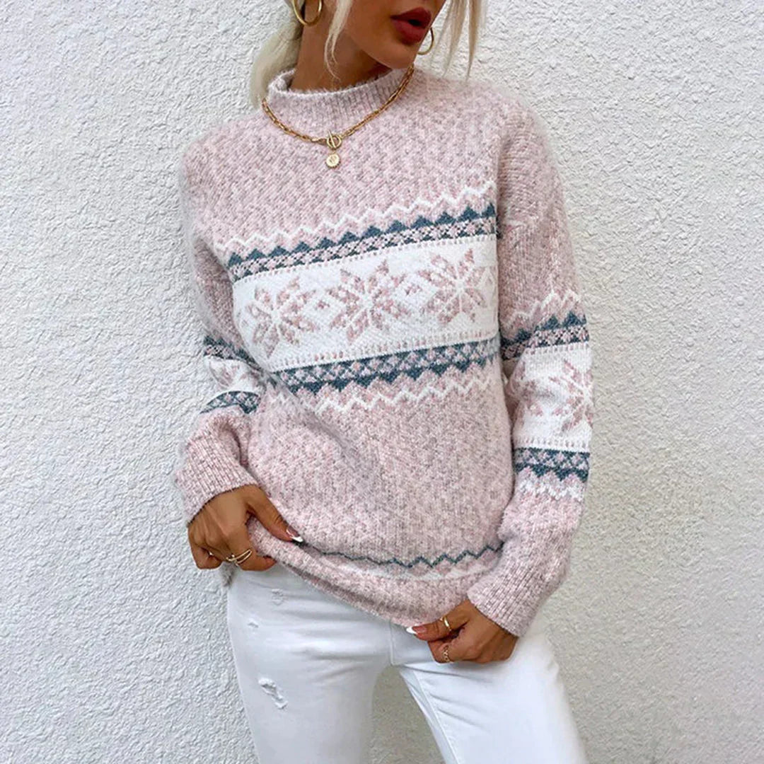 Bardella – Maglia a Collo Alto Donna Elegante Rosa