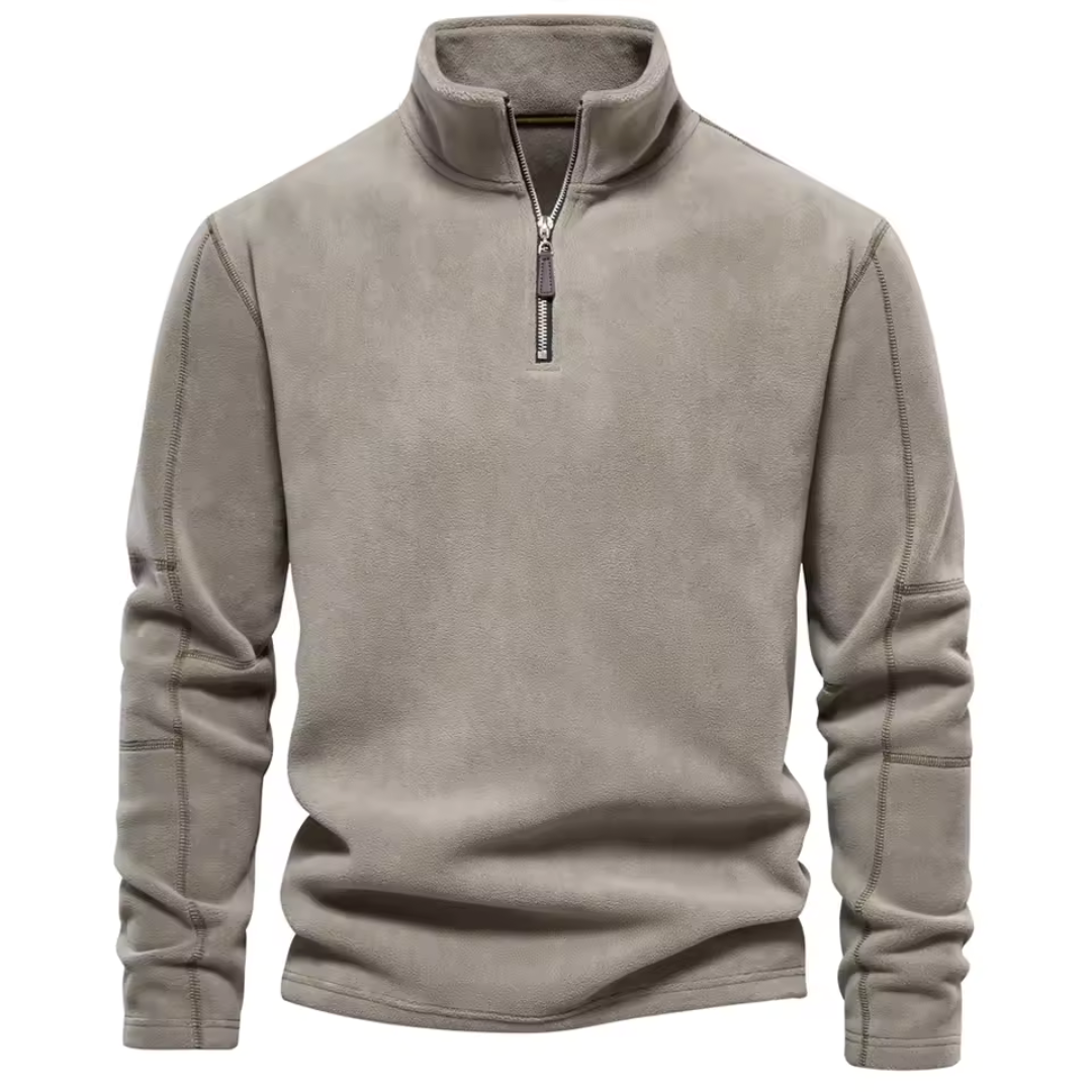 Italo - Felpa Uomo con Zip Casual