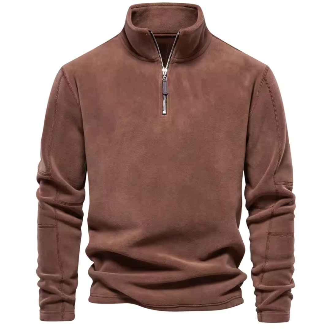 Italo - Felpa Uomo con Zip Casual