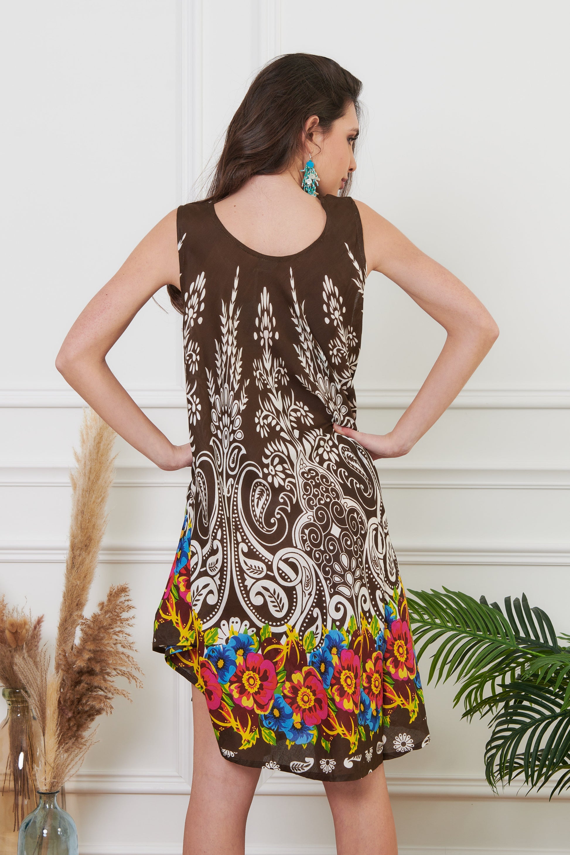 Beatrice - Abito Smanicato Floreale Eleganza Naturale 1