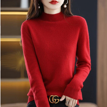 Belinda – Maglione Donna in Lana e Cashmere Elegante Rosso