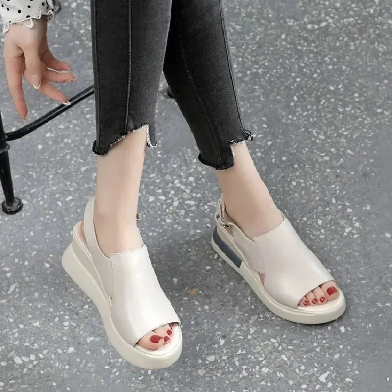 Bellina - Sandali ortopedici comodi Beige
