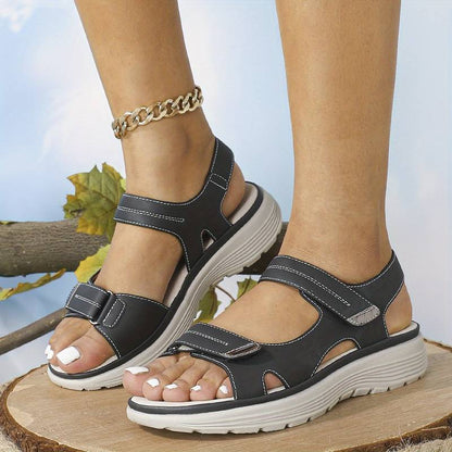 Benita - Sandali ortopedici confortevoli Nero