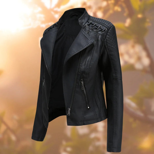 Berenice – Giacca Donna Elegante in Vera Pelle Nero