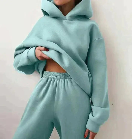 Berta – Set Jogging Donna Due Pezzi Autunnale Verde chiaro