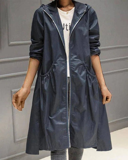 Bibiana - Trench classico dall'eleganza autunnale senza tempo Blu navy