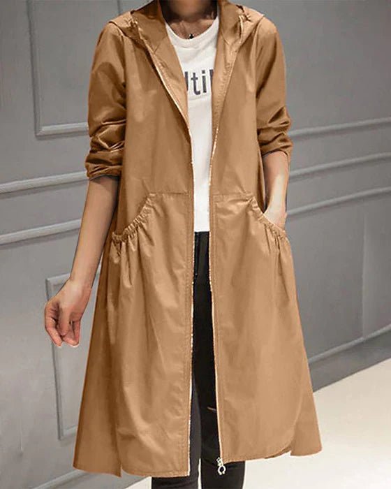 Bibiana - Trench classico dall'eleganza autunnale senza tempo Marrone